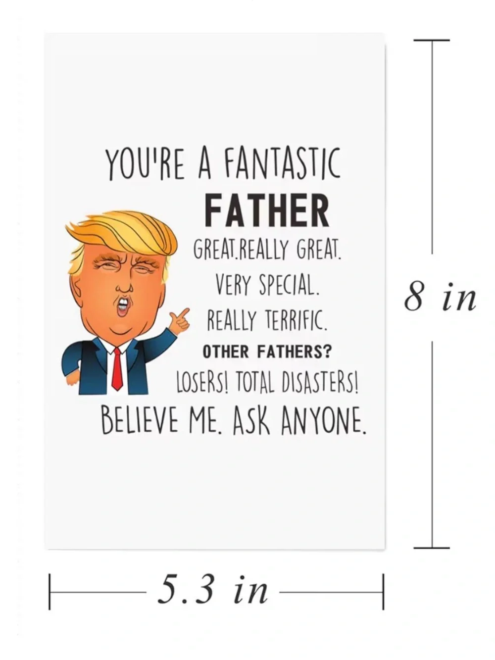 Funny Greetings Card for Dad